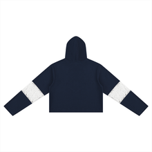 Load image into Gallery viewer, Signature  Cropped Lace-Panel Hoodie
