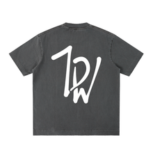 Load image into Gallery viewer, Artsy Heavyweight Vintage Washed Frayed T-Shirt
