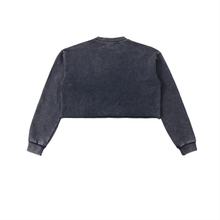 Load image into Gallery viewer, Snow Washed 7daywknd Cropped Sweatshirt
