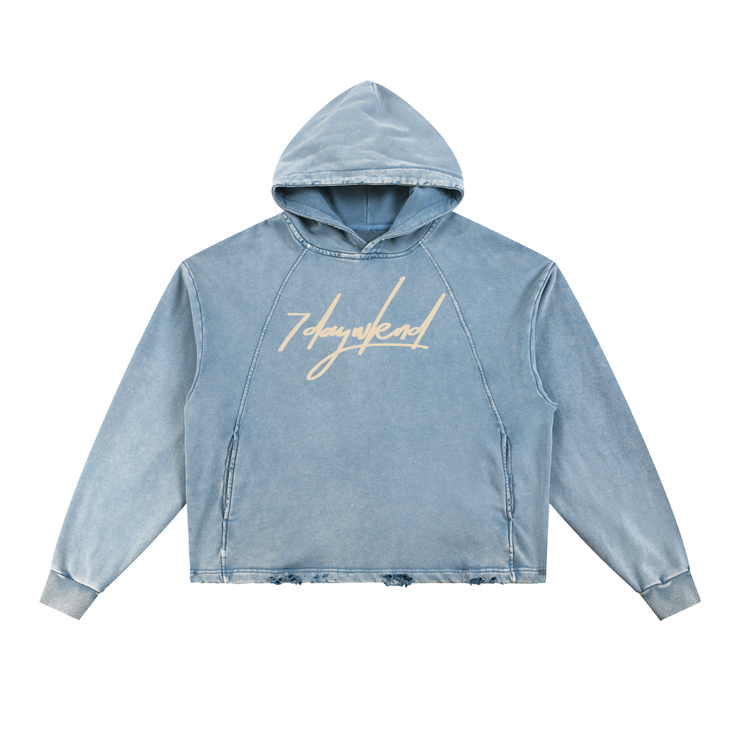 Vintage Washed Signature  Hoodie