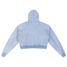 Load image into Gallery viewer, Snow Washed 7daywknd Cropped Hoodie
