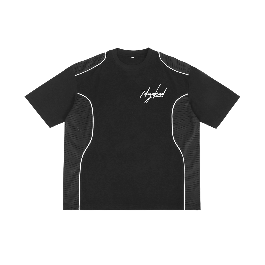 Contrast Piped Panel T-Shirt