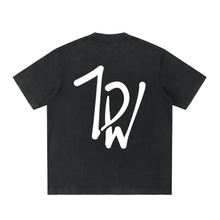 Load image into Gallery viewer, Artsy Heavyweight Vintage Washed Frayed T-Shirt
