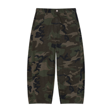 Load image into Gallery viewer, 7daywknd Camo Barrel Leg Cargo Pants
